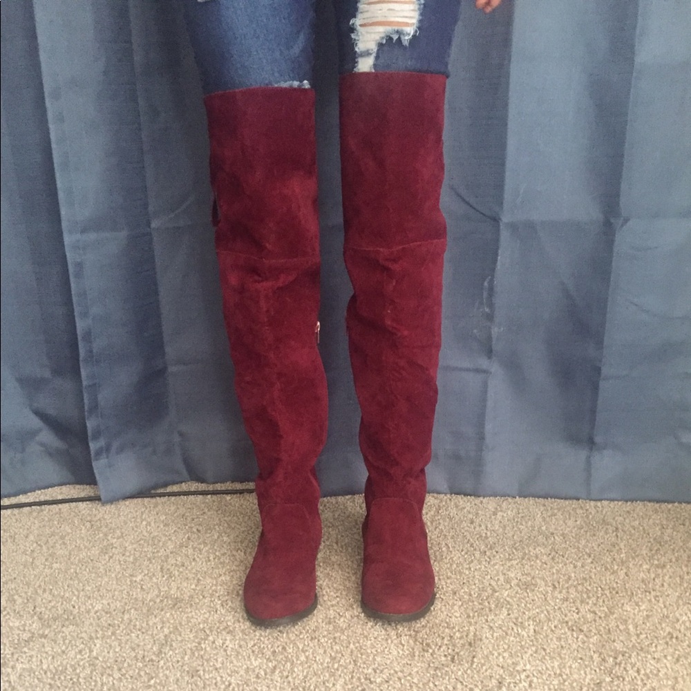 Over the knee riding boots